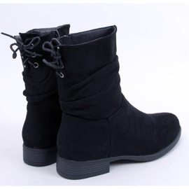 PA1 Botas planas de ante negro Theda 4