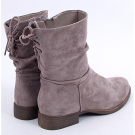 PA1 Botas planas de ante Kaki de Theda beige 2