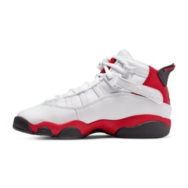 Nike Jordan 6 Anillos 323419-126 zapatos blanco rojo 1