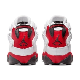 Nike Jordan 6 Anillos 323419-126 zapatos blanco rojo 4