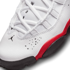 Nike Jordan 6 Anillos 323419-126 zapatos blanco rojo 6