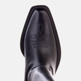 Marco Shoes Botas vaqueras con una circunferencia más ancha. negro 7