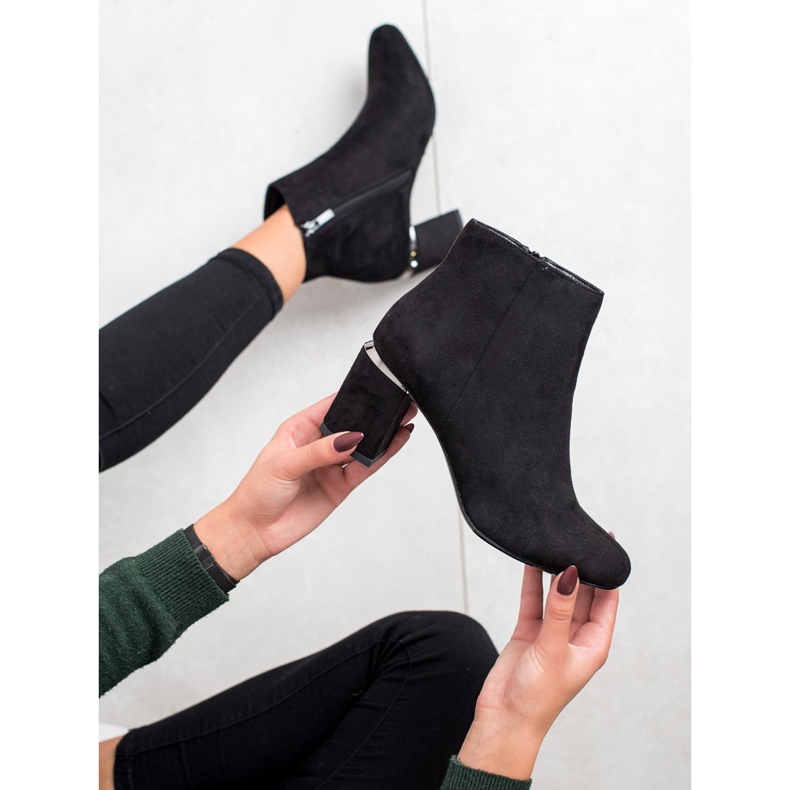 Goodin Botas de gamuza con estilo negro 2