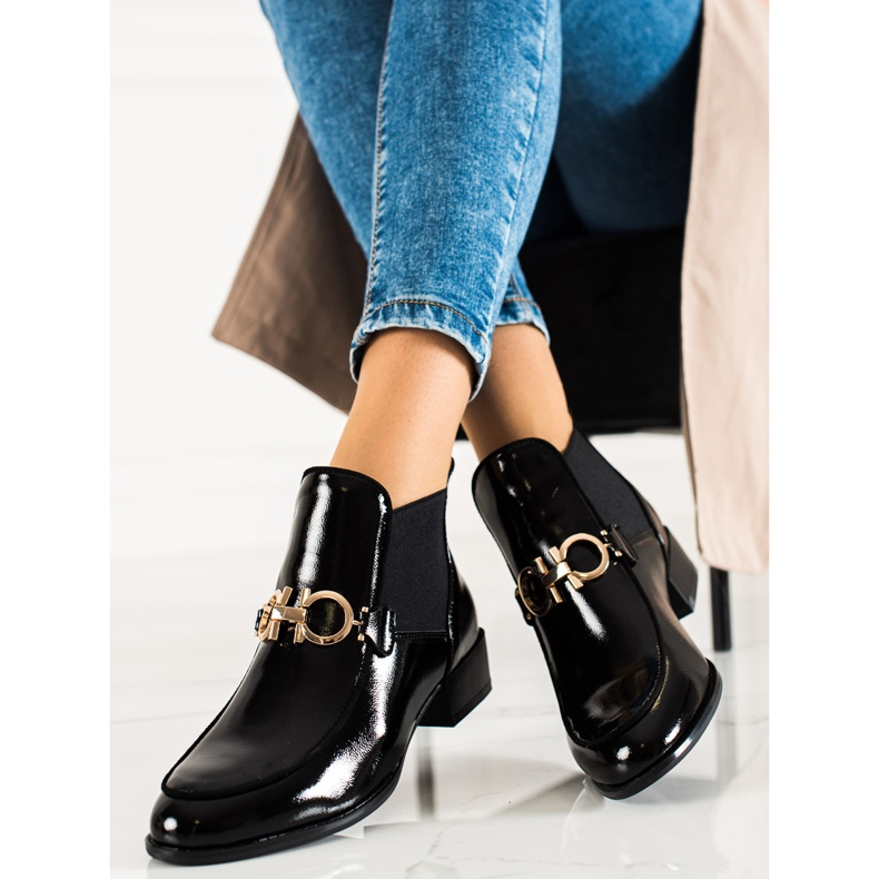 W. Potocki Elegantes botas Potocki sin cordones negro 1 W. Potocki Elegantes botas Potocki sin cordones negro 1