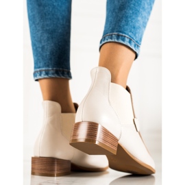 W. Potocki Elegantes botas Potocki sin cordones beige 2