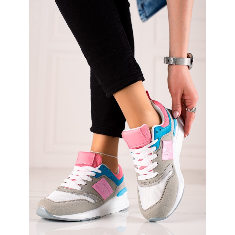 TRENDI Calzado deportivo casual beige multicolor 1