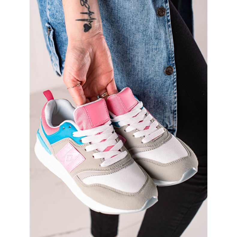 TRENDI Calzado deportivo casual beige multicolor 2