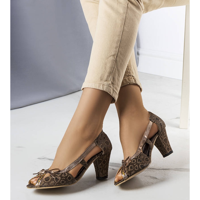 PA1 Zapatos de tacón marrones de Lavra marrón cobre 2