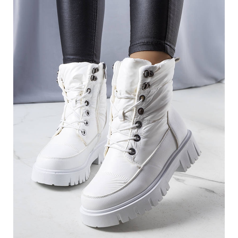 PA1 Botas de nieve blancas de mujer Anderson blanco 1