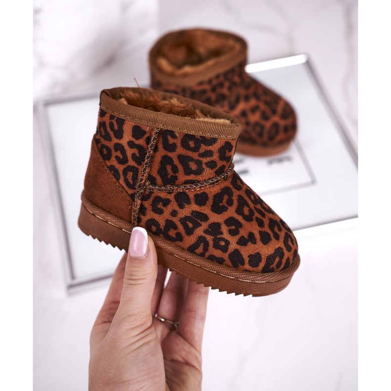 Botas de nieve para niños cálidos para jóvenes Pantherka Gooby marrón 2