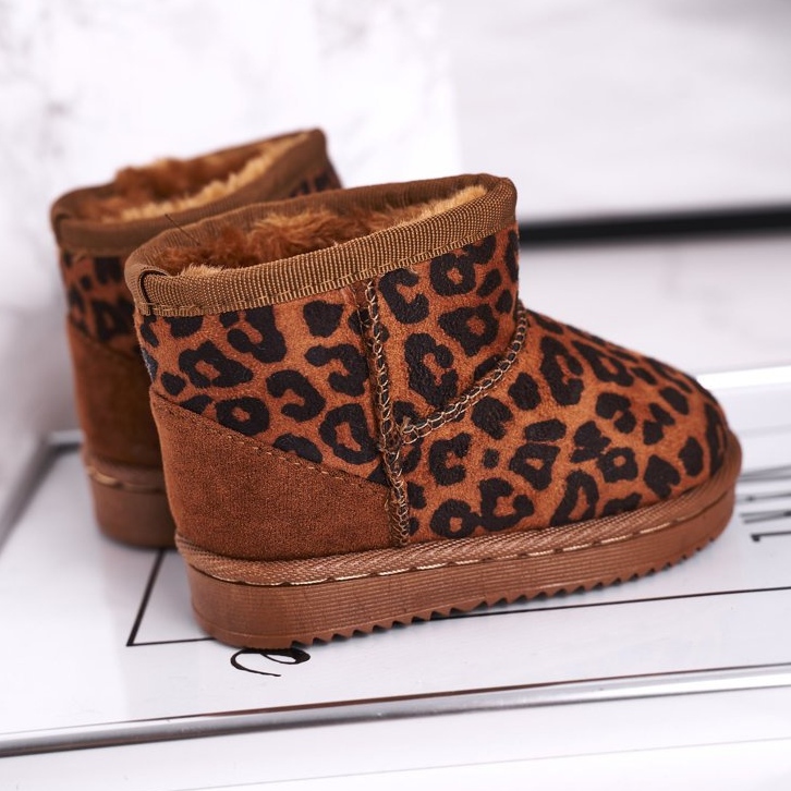 Botas de nieve para niños cálidos para jóvenes Pantherka Gooby marrón 1