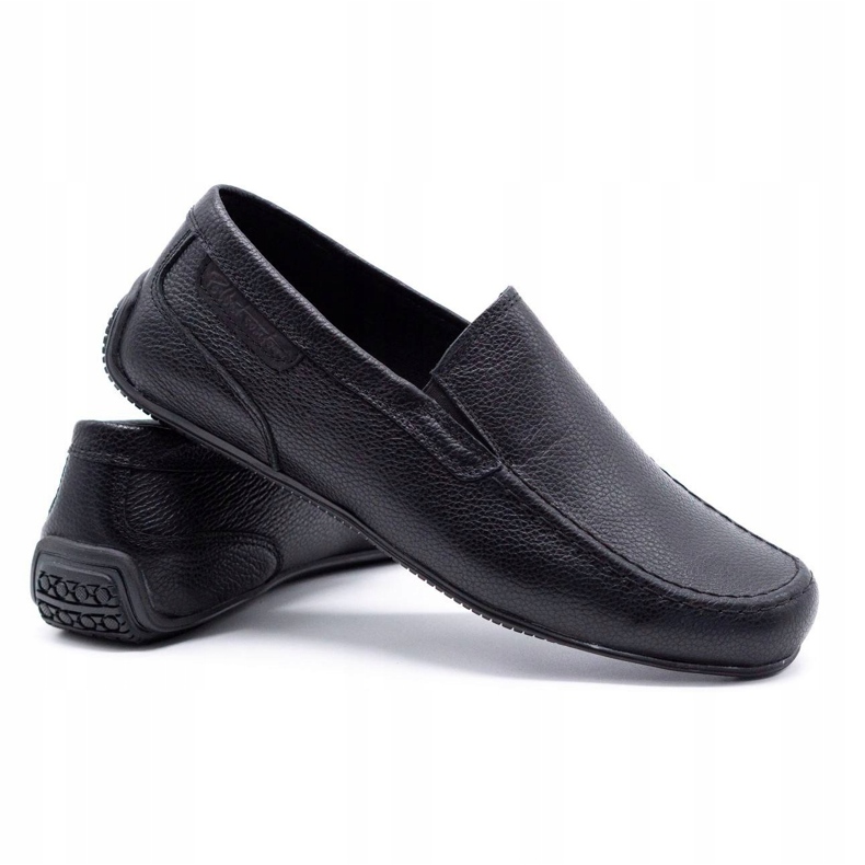 Polbut Mocasines hombre piel 2105 grano negro 3