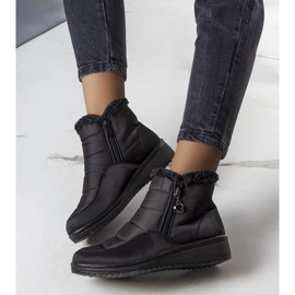 Botas de nieve negras con aislamiento y pelo de Blen negro 2