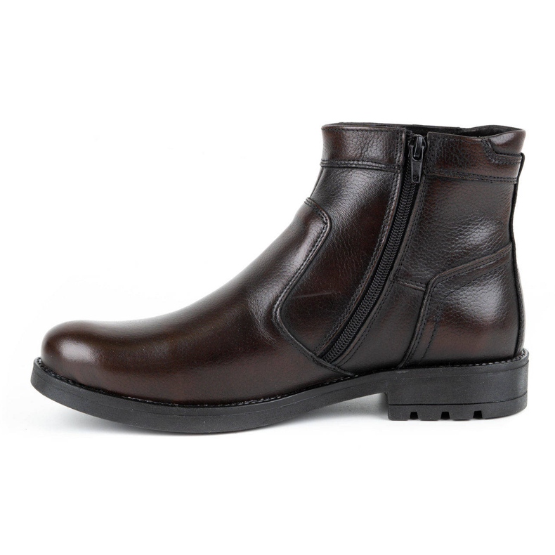 Olivier Botas Chelsea de piel de invierno para hombre 302MP kabir marrón 1