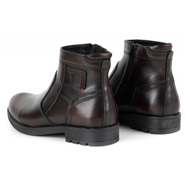 Olivier Botas Chelsea de piel de invierno para hombre 302MP kabir marrón 4