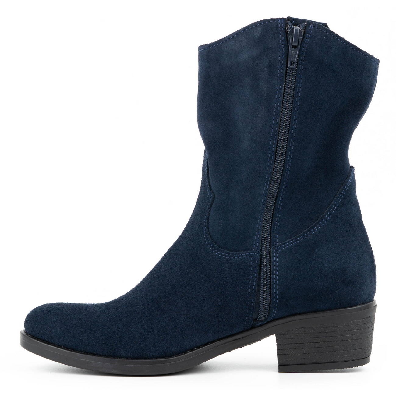 Olivier Botines mujer calados Angela azul marino con tac n