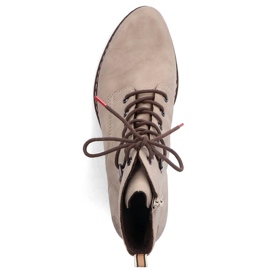 Cómodas botas aislantes mujer beige Rieker Y0820-64 10