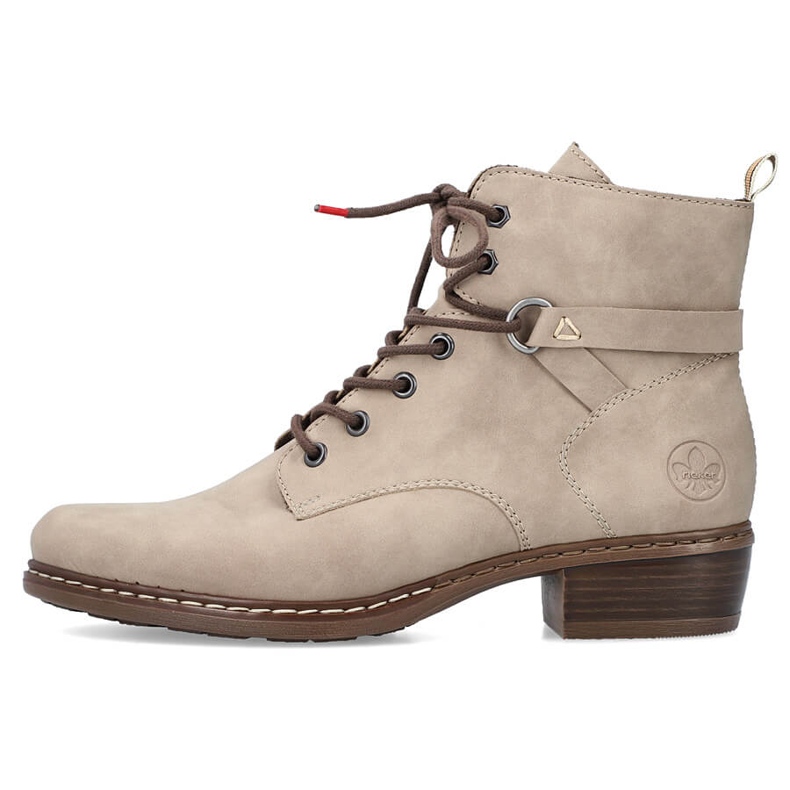 Cómodas botas aislantes mujer beige Rieker Y0820-64 1