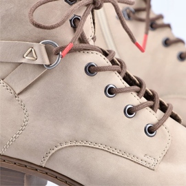 Cómodas botas aislantes mujer beige Rieker Y0820-64 3