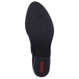 Rieker Y0800-00 cómodas botas aislantes para mujer con tacones planos negro 7