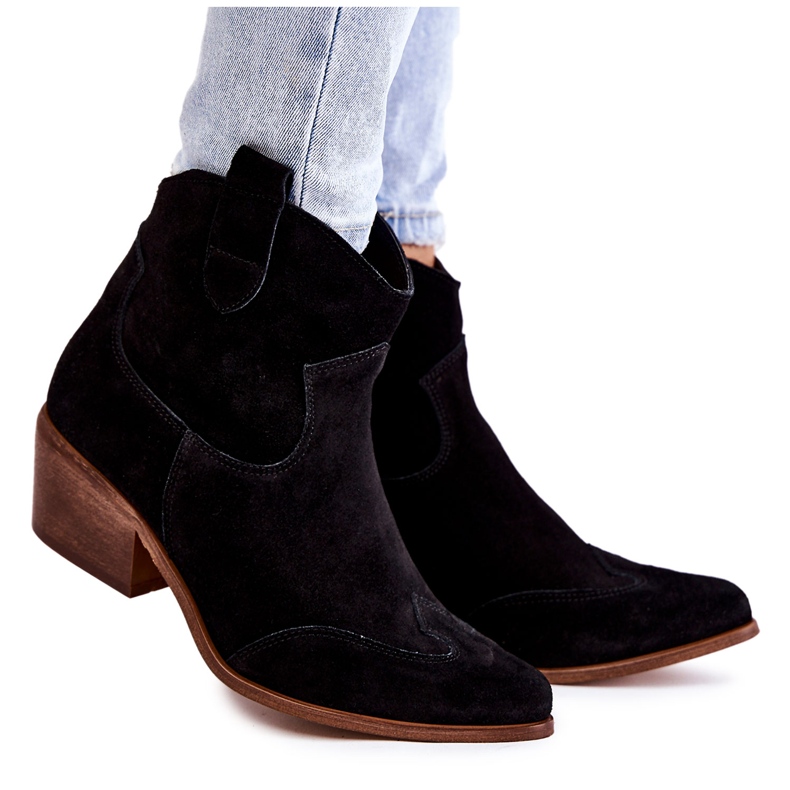Botas para mujeres en el Lewski Spitz 3236 Negro 5