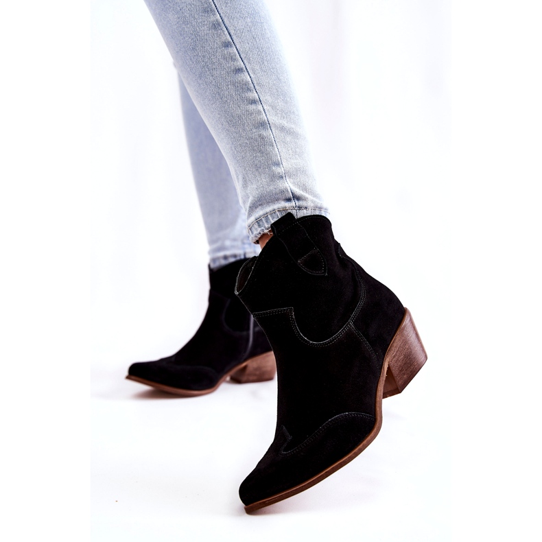 Botas para mujeres en el Lewski Spitz 3236 Negro 4