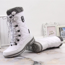 Botas de nieve mujer impermeable invierno blanco American Club 08/22 6