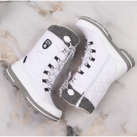 Botas de nieve mujer impermeable invierno blanco American Club 08/22 7