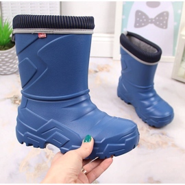 Botas de agua para niños Grenade Befado con calentador extraíble azul marino 4