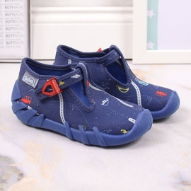 Zapatillas casa niño con cierre Befado azul marino 4