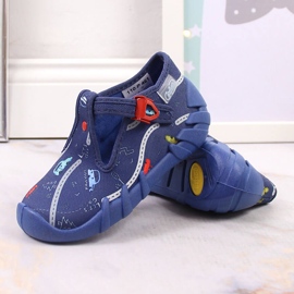 Zapatillas casa niño con cierre Befado azul marino 5