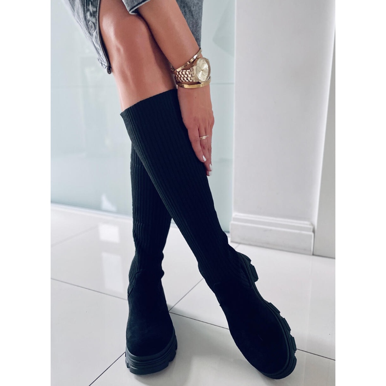 BM Botines estilo calcetín Janelle Black negro 2 BM Botines estilo calcetín Janelle Black negro 2