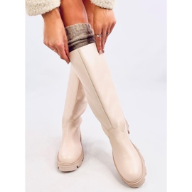 Botas de montar mujer Powell Beige 1