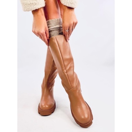 Botas de montar mujer Powell Khaki beige 1 Botas de montar mujer Powell Khaki beige 1