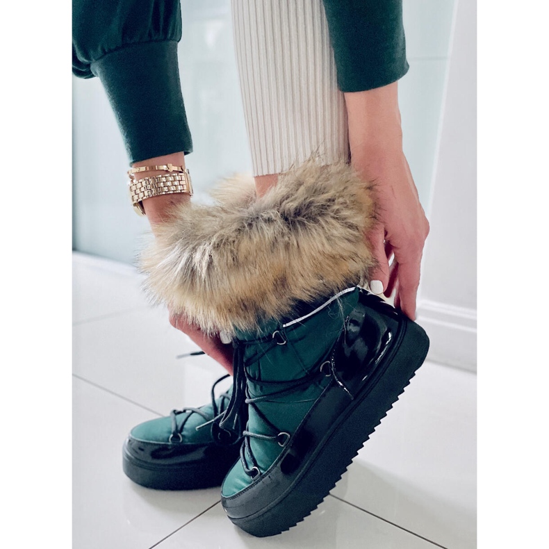 BM Botas de nieve de mujer Amerie Green verde 1 BM Botas de nieve de mujer Amerie Green verde 1