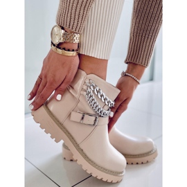 BM Botas con cadena Marvin Beige 4