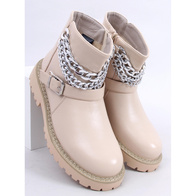 BM Botas con cadena Marvin Beige 2