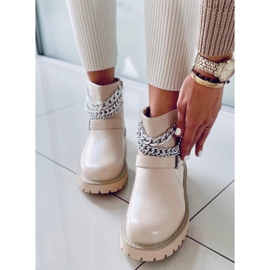 BM Botas con cadena Marvin Beige 3