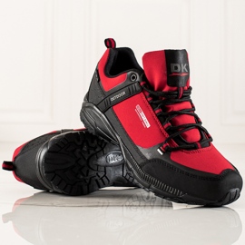 Zapatos de trekking para hombre DK negro rojo 2