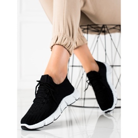 SHELOVET Zapatillas deportivas negras negro 1