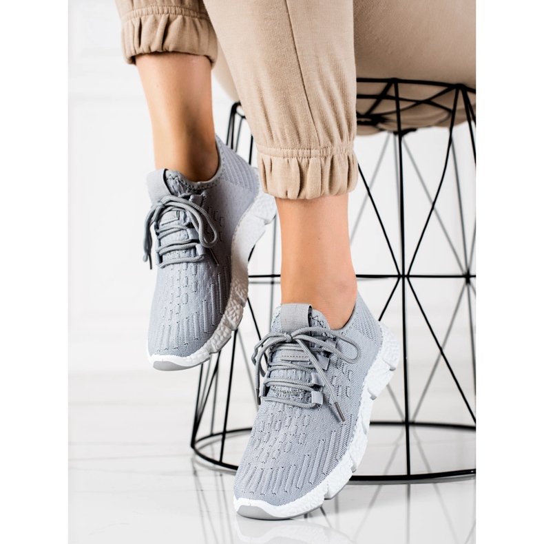 SHELOVET Zapatillas deportivas grises 1