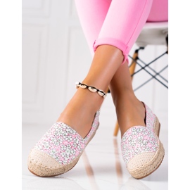 SHELOVET Alpargatas de mujer rosado multicolor 1