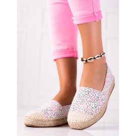 SHELOVET Alpargatas de mujer rosado multicolor 3