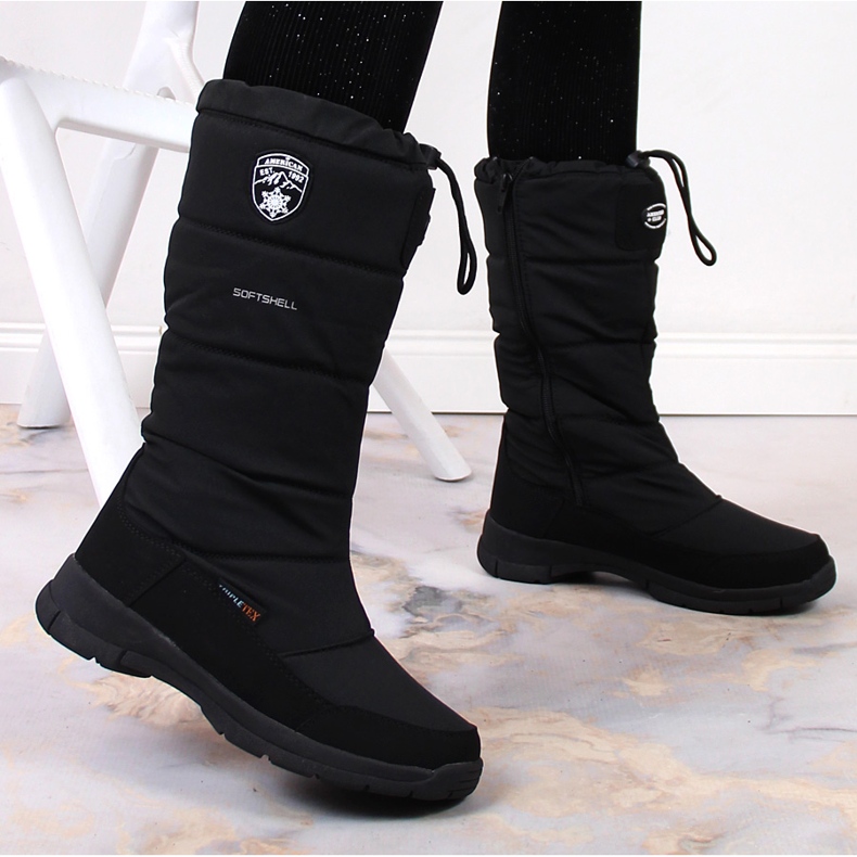 Botas de nieve impermeables American Club negras negro 2 Botas de nieve impermeables American Club negras negro 2