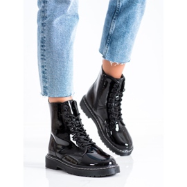 SHELOVET Botas negras de moda negro 3
