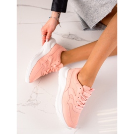 TRENDI Zapatillas clásicas rosas rosado 2
