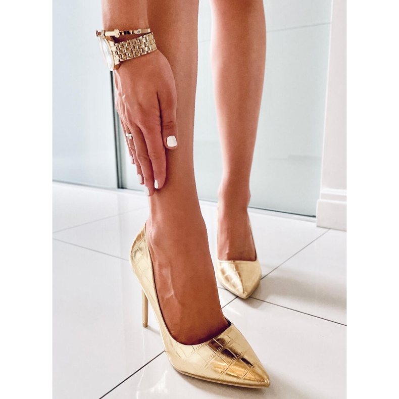 BM Stilettos Crown Gold Metalizado Mujer dorado 1