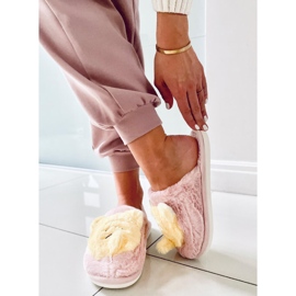 BM Pantuflas Mujer Rosa Perla rosado amarillo 2