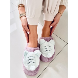 PA1 Pantuflas Mujer Morado Perla violeta multicolor 5