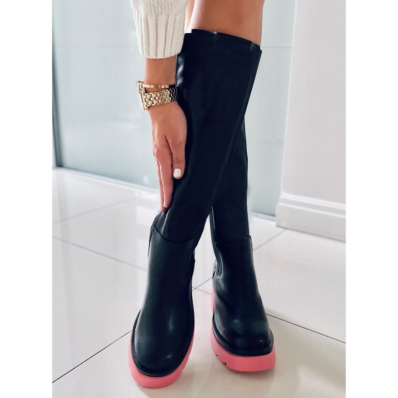 PA1 Botas con suelas de colores de Woods BLACK/PEACHPUFF negro 1